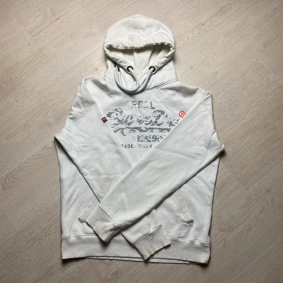 SuperDry Hoodie White - Picture 3 of 13